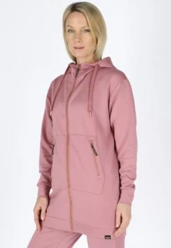 SwedemountLounge Long Zip Hood - Tröja Med Dragkedja - Dusty Rose -Henry Tiger Butik 8bd3afc08ac74b20a1344946addadf97