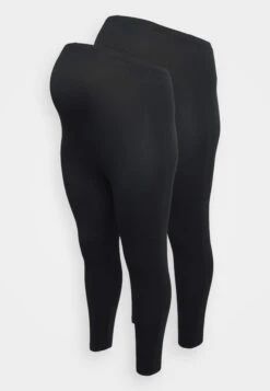 Mamalicious CurveMLEMMA 2 PACK - Leggings - Black