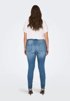 ONLY CarmakomaCARWILLY REG SK ANK ZIP TAI848 DEST - Jeans Slim Fit - Light Medium Blue Denim -Henry Tiger Butik 9004bf78b0704fc0b46fea69285d5cc9