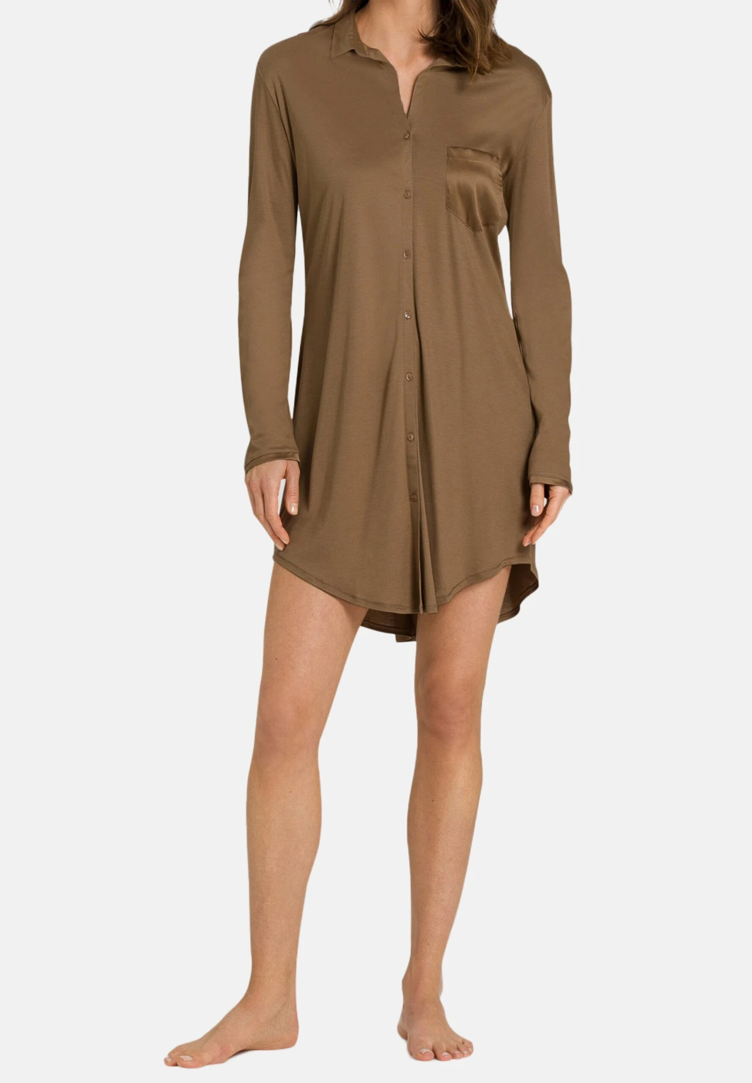 HanroGRAND CENTRAL - Nattlinne - Walnut 4 HanroGRAND CENTRAL - Nattlinne - Walnut - Bild 2