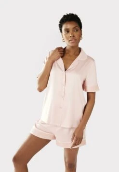 Chelsea PeersBLUSH TRIM BUTTON UP - Pyjamas - Pink