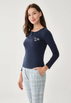 DAGILONG SLEEVE - Pyjamasöverdel - Navy -Henry Tiger Butik 96b3e22168be49ae9b2ddf21c97ebad7