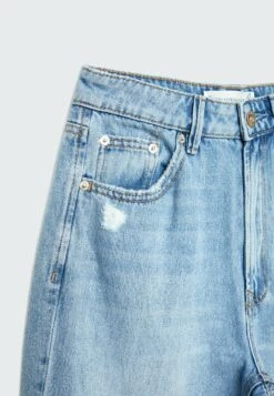 StradivariusJeans Straight Leg - Light Blue -Henry Tiger Butik 9865bc0c2bfd4c4eb9056637fb68eacc