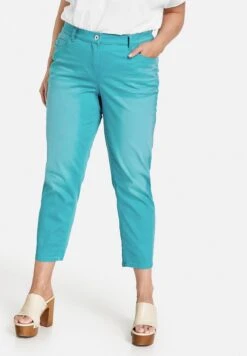 SamoonBETTY - Jeans Tapered Fit - Cyan