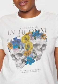 ONLY CurveONCLILI SKULL - T-shirt Med Print - Cloud Dancer Skull 11 ONLY CurveONCLILI SKULL - T-shirt Med Print - Cloud Dancer Skull -Henry Tiger Butik 9a82116cf301425bbad07c8742ad43ee