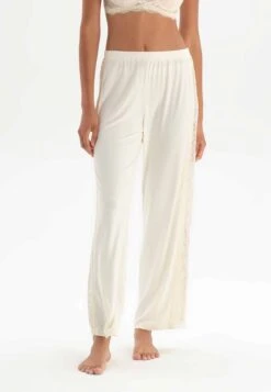 DAGILACE DETAILED - Tygbyxor - Ecru