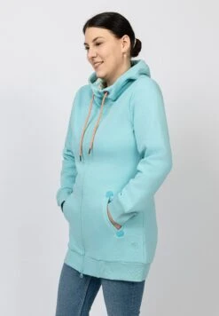 SalzhautSALZHAUT KRAUG - Tröja Med Dragkedja - Aqua -Henry Tiger Butik 9e60b54487404749a7ab34e1c9adf8ea