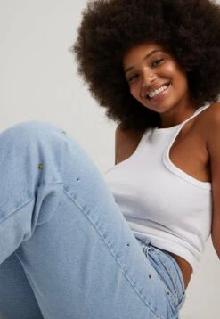 NA-KDMIT - Jeans Straight Leg - Light Blue -Henry Tiger Butik b14e1f04afdd465ba07289120fee7adf