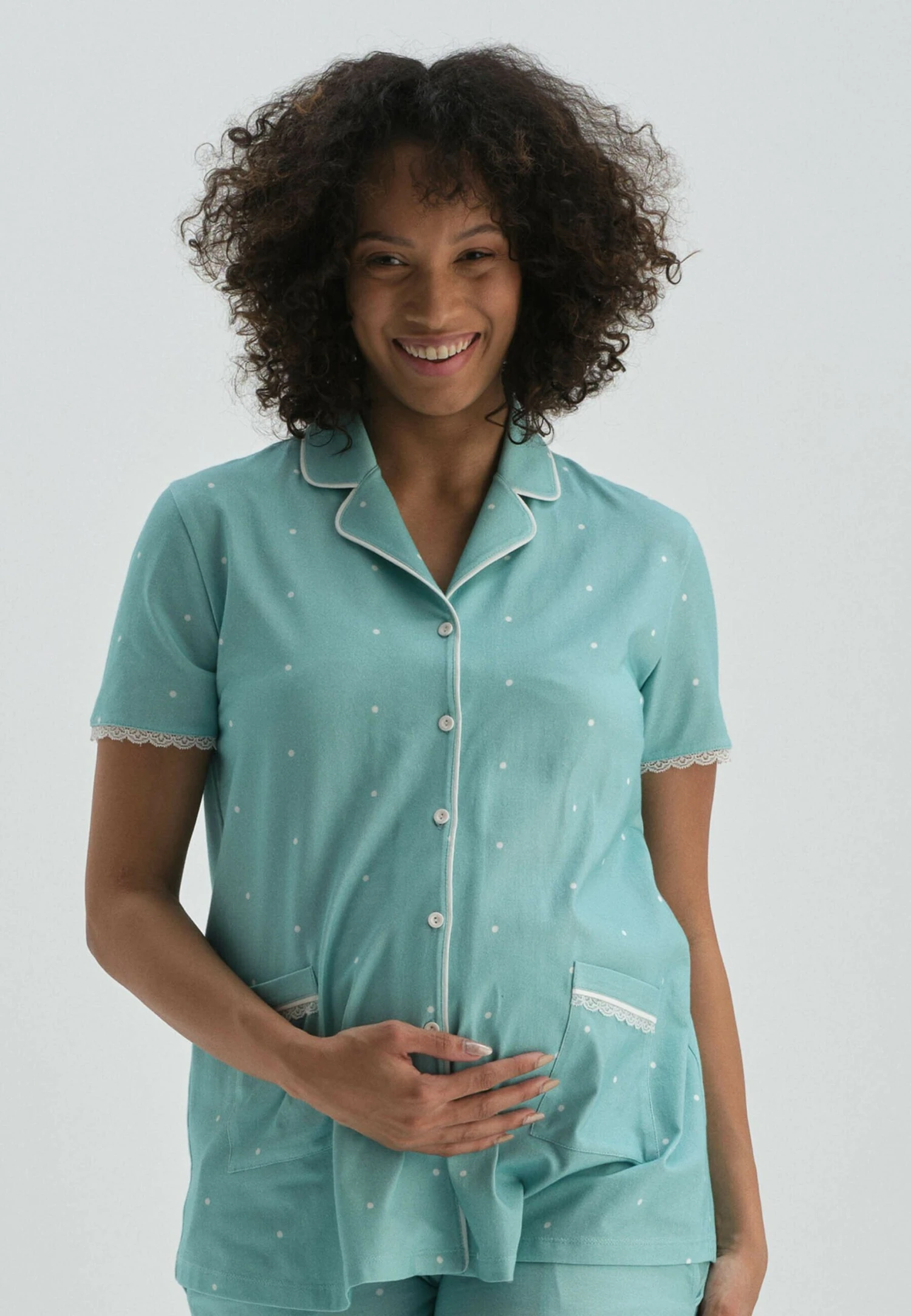 DAGIMATERNITY - Pyjamasöverdel - Mint 3 DAGIMATERNITY - Pyjamasöverdel - Mint