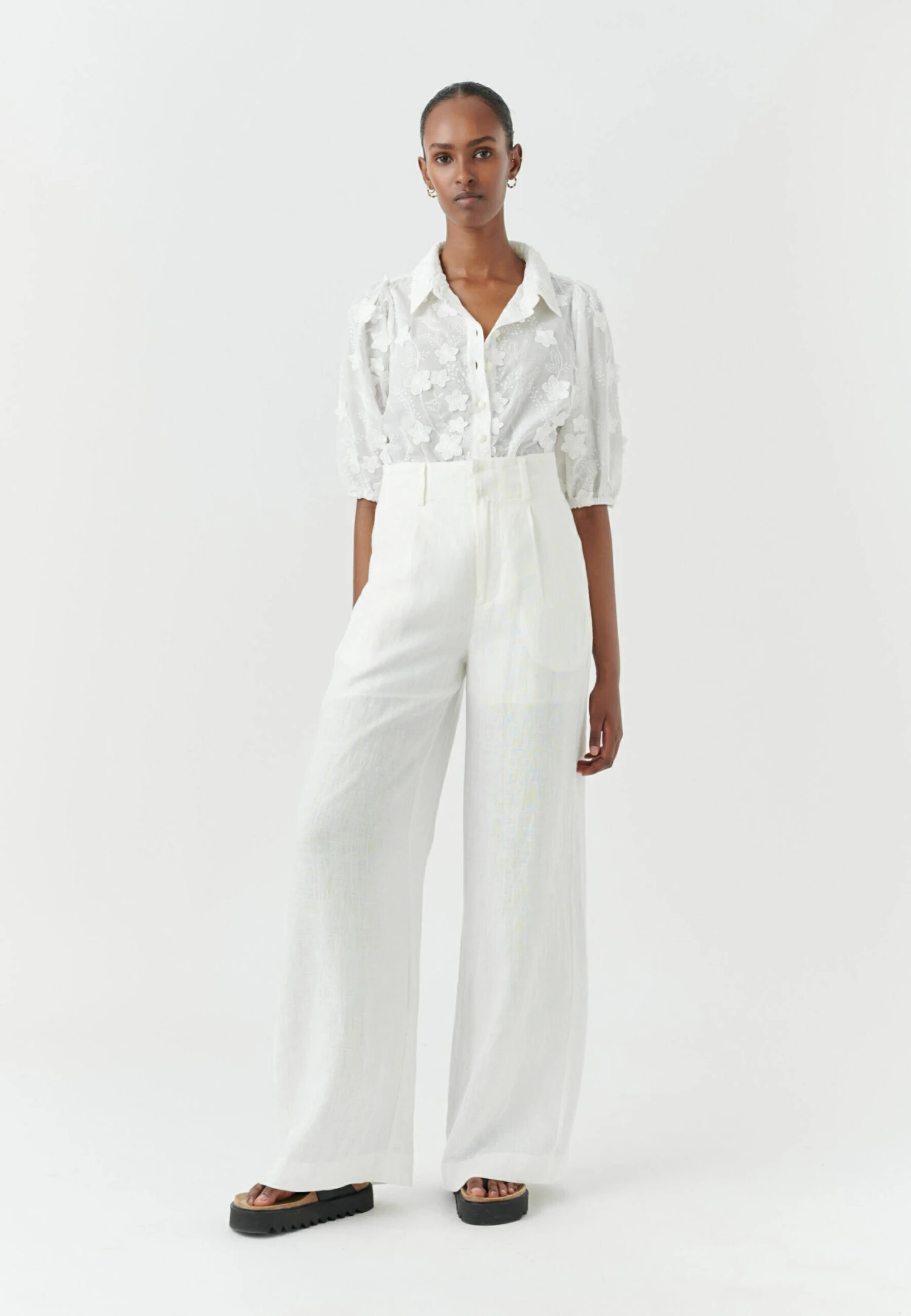 Dea KudibalDABRINA - Tygbyxor - Nat White 4 Dea KudibalDABRINA - Tygbyxor - Nat White - Bild 2