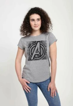 Henry TigerAVENGERS CLASSIC SKETCH A - T-shirt Med Print - Melange Grey -Henry Tiger Butik b8536f07861f4735acd7b7573b6749dd