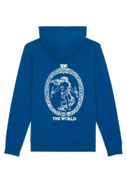 Mira ParisTHE WORLD BACK EMBROIDERY - Sweatshirt - Blue