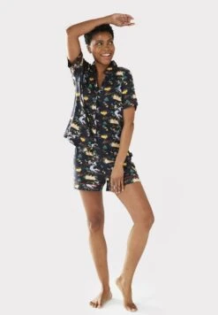 Chelsea PeersCÔTE DAZUR BUTTON UP SET - Pyjamas - Navy