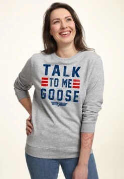 Henry TigerTOP GUN GOOSE TALK STACK - Sweatshirt - Heather Grey -Henry Tiger Butik c02738b9a63047af9c4168163a5eb31c