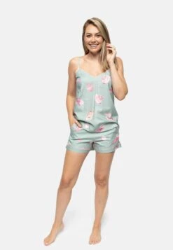 CyberjammiesSHELL PRINT - Pyjamasbyxor - Mint Grren