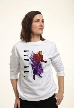Henry TigerAVENGERS: ENDGAME IRON MAN PAINTED - Sweatshirt - White -Henry Tiger Butik c286c487e4d745339ce38b81e6416fad