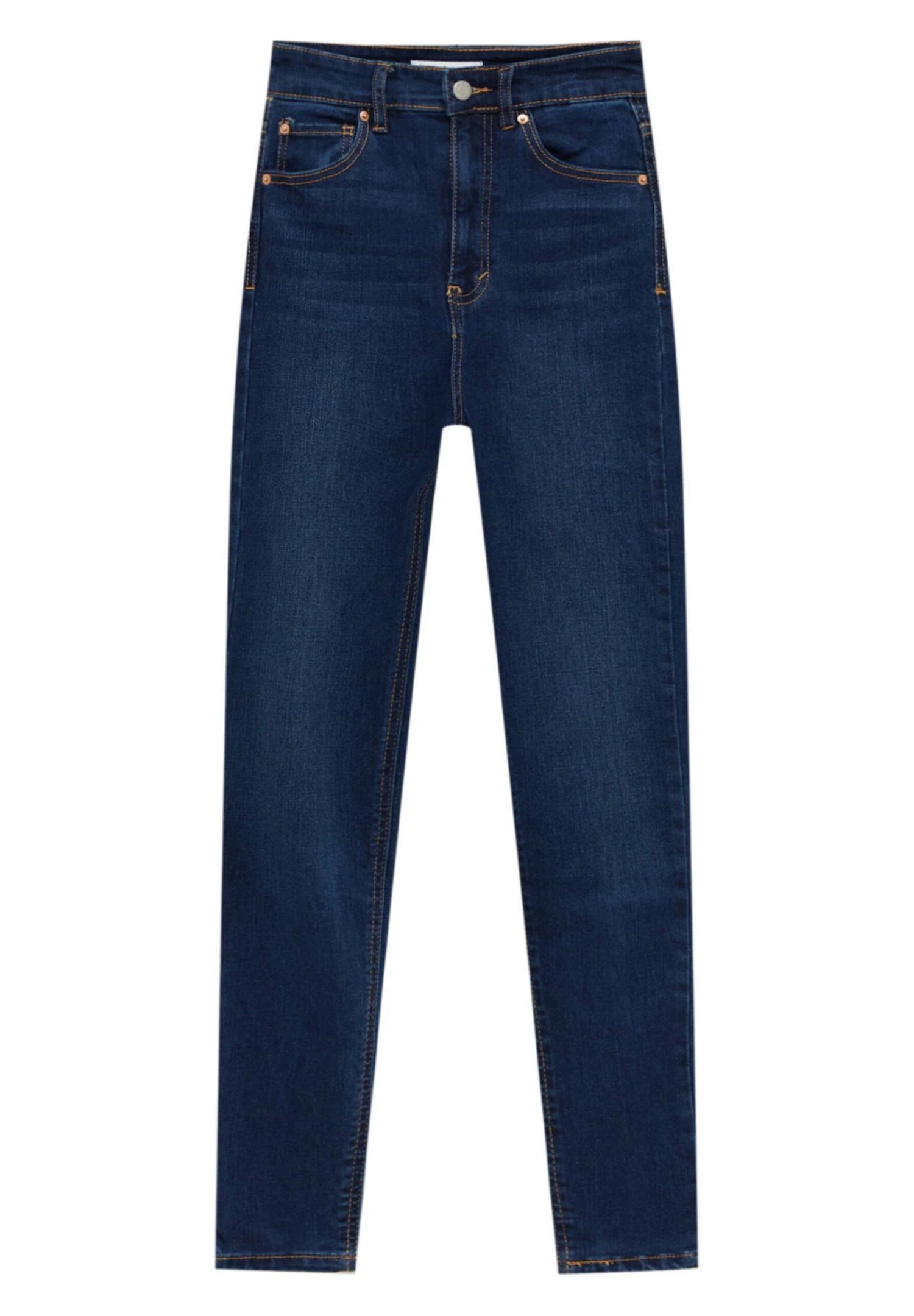 PULL & BEAR PULL&BEARWITH VERY HIGH WAIST - Jeans Skinny Fit - Dark Blue 9 PULL & BEAR PULL&BEARWITH VERY HIGH WAIST - Jeans Skinny Fit - Dark Blue - Bild 7