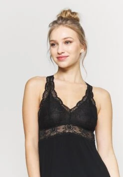 Anna FieldANNA VISCOSE DRESS - Nattlinne - Black -Henry Tiger Butik cc53c87e9ae54322bf91806641c1165f