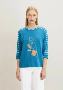 TOM TAILOR3/4 ARM - Långärmad Tröja - Sublime Teal Blue