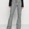Jaded LondonLOW RISE BELT DETAIL IN HICKORY STRIPE - Jeans Bootcut - Multi -Henry Tiger Butik d0559665ec774ed5a8eb983091ef6994