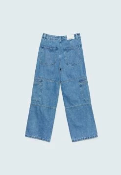 StradivariusJeans Relaxed Fit - Dark Blue Denim -Henry Tiger Butik dc4b3430143d4f20ad452fcd578f6594