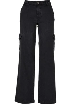 Urban ClassicsHIGH WAIST - Flared Jeans - Black Washed