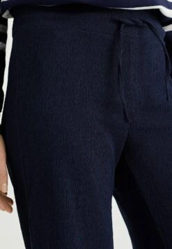 WE FashionWIDE LEG MET STRUCTUUR - Tygbyxor - Blue -Henry Tiger Butik e025d4a66de14837aa1c16177479bbac