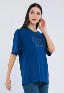 Giorgio Di MareT-shirt Med Print - Navy -Henry Tiger Butik e23e4ad820a84870a866a1e047c4a7b7