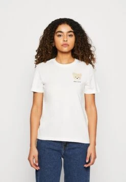 ONLYONLPOPPY - T-shirt Med Print - Off White