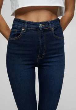 PULL & BEAR PULL&BEARWITH VERY HIGH WAIST - Jeans Skinny Fit - Dark Blue 13 PULL & BEAR PULL&BEARWITH VERY HIGH WAIST - Jeans Skinny Fit - Dark Blue -Henry Tiger Butik e682f472d7904775b8c5b2791476a117