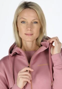SwedemountLounge Long Zip Hood - Tröja Med Dragkedja - Dusty Rose -Henry Tiger Butik e826c9488a1b44deb351aca6c649a28a