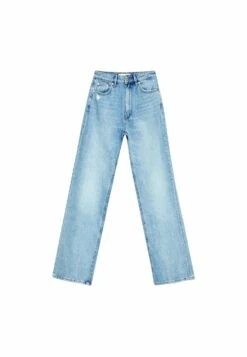StradivariusJeans Straight Leg - Light Blue -Henry Tiger Butik e8c8e3f27bc14aa9be17ab53a2c57184