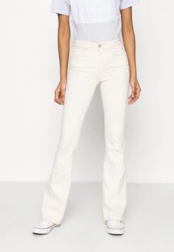 ONLYONLBLUSH MID - Flared Jeans - Ecru