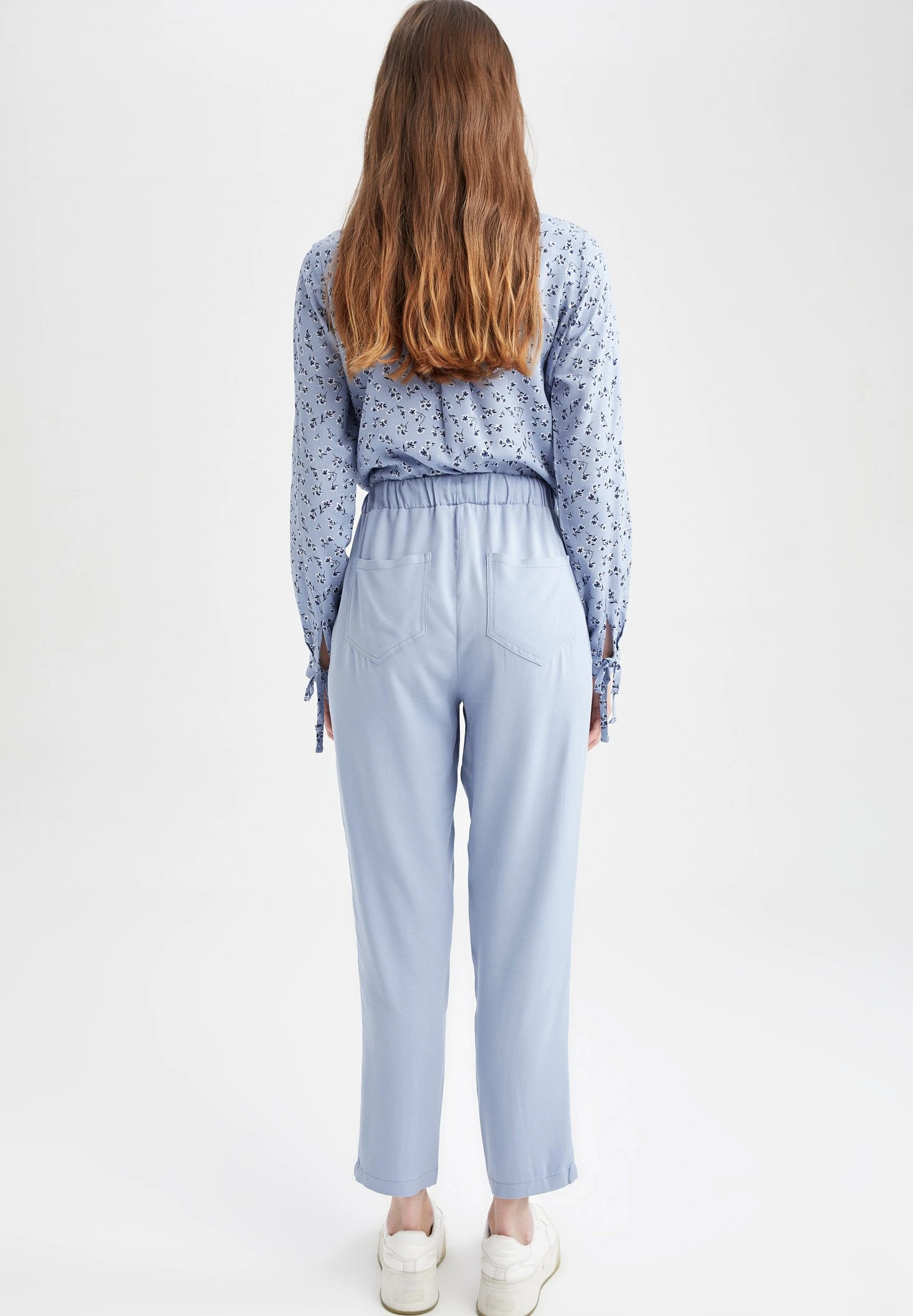 DeFactoRELAX FIT - Tygbyxor - Blue 5 DeFactoRELAX FIT - Tygbyxor - Blue - Bild 3