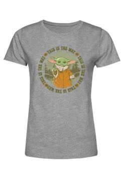 Henry TigerSTAR WARS: MANDALORIAN CONSERVATION IS THE WAY - T-shirt Med Print - Heather Grey -Henry Tiger Butik f5e460506ac34a339b833732b505076c