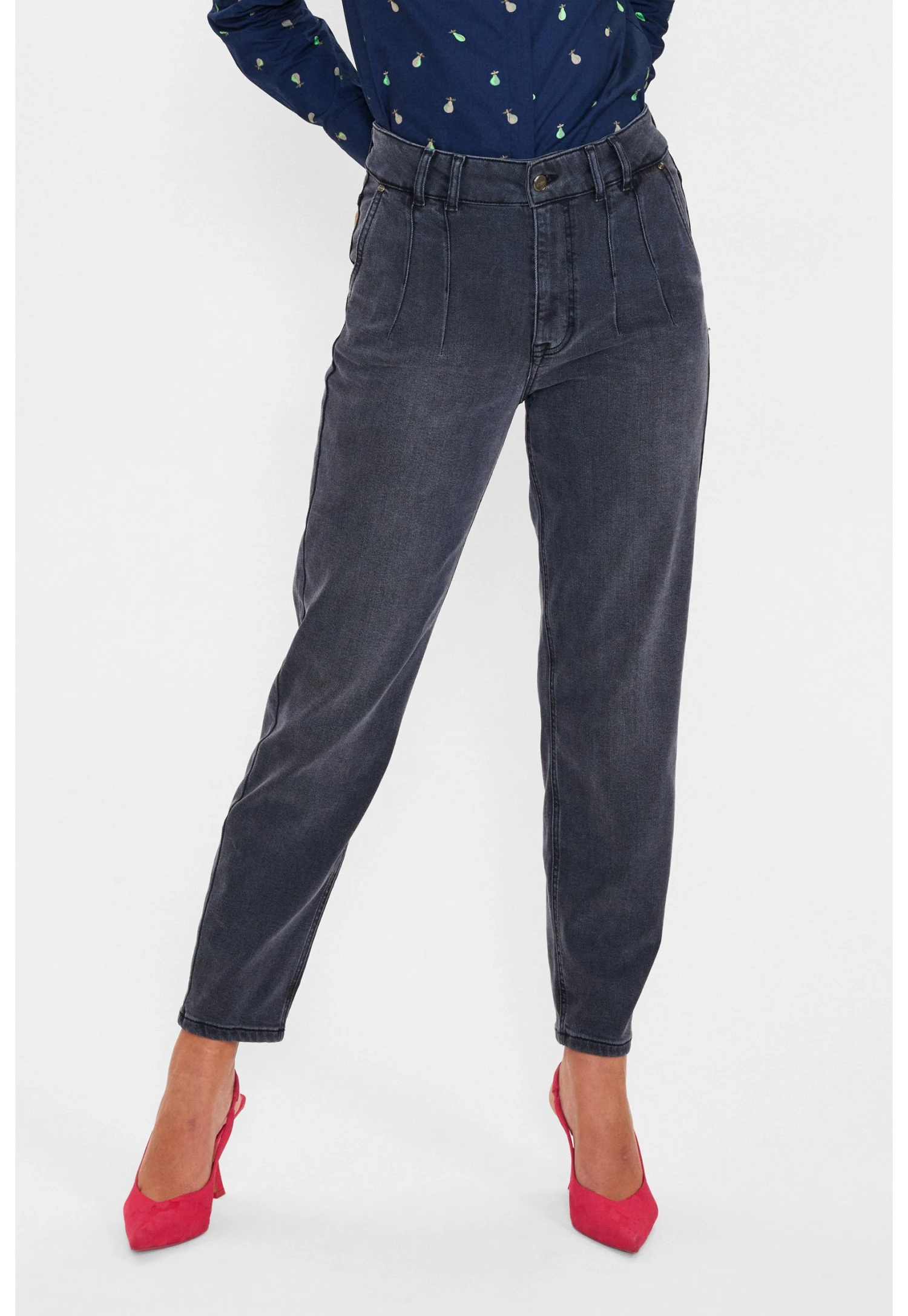 NümphNOOS - Jeans Tapered Fit - Dark Shadow 3 NümphNOOS - Jeans Tapered Fit - Dark Shadow