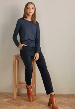 FalconeriZIGARETTEN - Tygbyxor - Navy Blue -Henry Tiger Butik fabdb7fc5c274977b457ccf402dc45ae