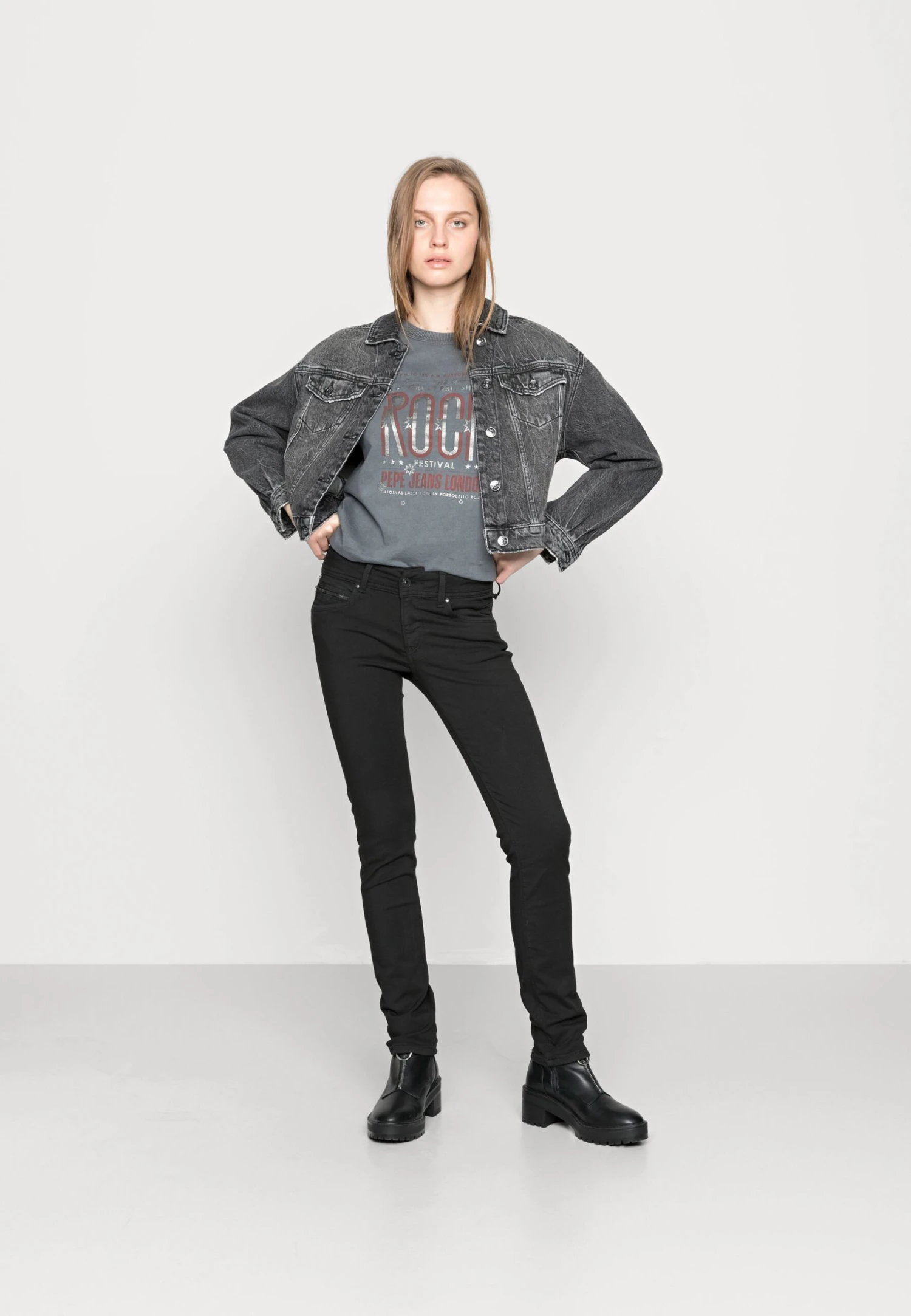 Pepe JeansNEW BROOKE - Jeans Slim Fit - Denim 4 Pepe JeansNEW BROOKE - Jeans Slim Fit - Denim - Bild 2